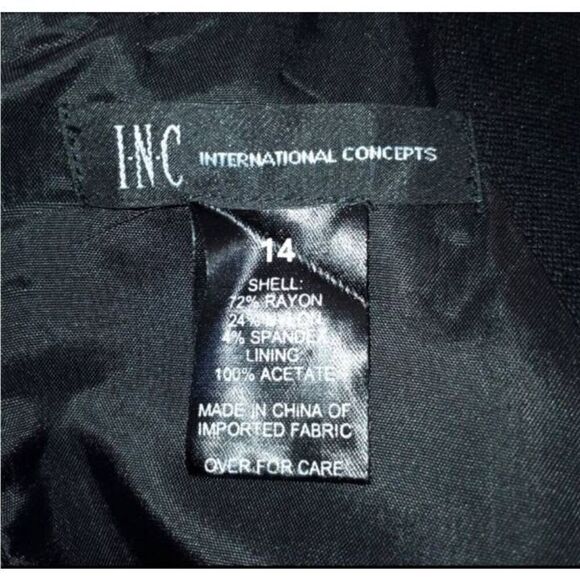 INC INTERNATIONAL CONCEPTS BLACK DRESS SZ.14 EUC. - Picture 7 of 7